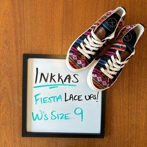 Inkkas Fiesta Lace-ups W’s 9 NWOT